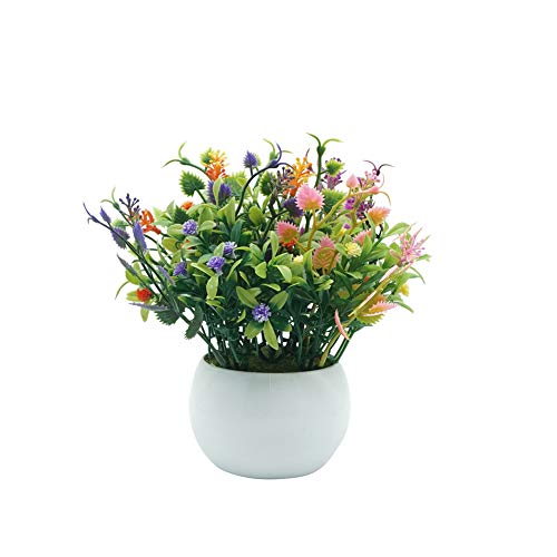 32gagwwc Potted Artificial Flower Foliage Bonsai DIY Stage Garden Wedding Party Decor Shrubs for Indoor/Outdoor Decor of Faux Plants for Your Home and Garden (1Pc) Multicolor
