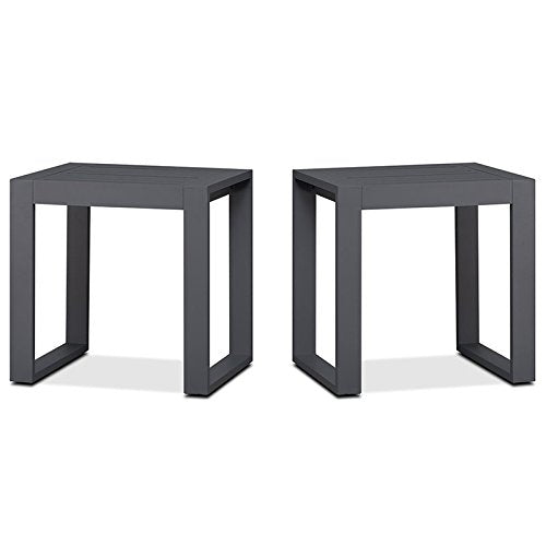 Real Flame 9625-GRY 9625 Baltic End Table-Set of 2, Gray
