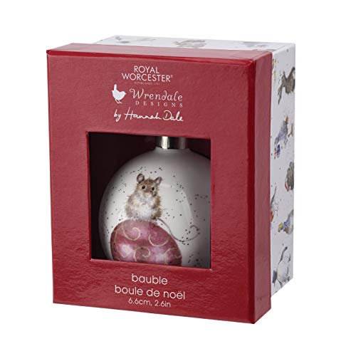 Royal Worcester Wrendale Designs Mouse Bauble