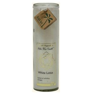 Aloha Bay Chakra Candle Jar, White Lotus, 17 oz,