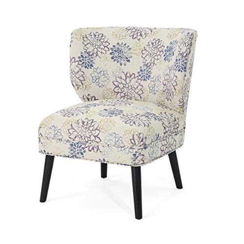 Christopher Knight Home 306269 Roger Modern Farmhouse Accent Chair, Purple Floral, Print