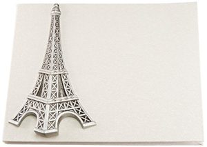 FASHIONCRAFT 2461 from from Paris with Love Collection Guest Book, Gray FBAB00IZP2BAO