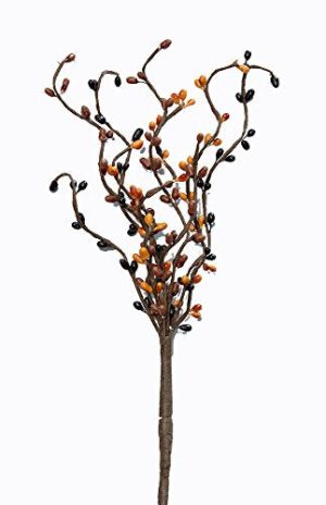 CWI Gifts 6-Piece 9-Branch Pip Berry Pick Set, 12-Inch, Primitive Mix