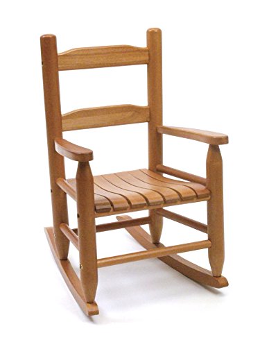 Lipper International 555P Child's Rocking Chair, 14.5 W x 19.75 D x 23.75 H, Pecan Finish