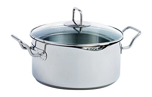 Norpro KRONA 5 Quart Vented Pot with Straining Lid, Stainless Steel
