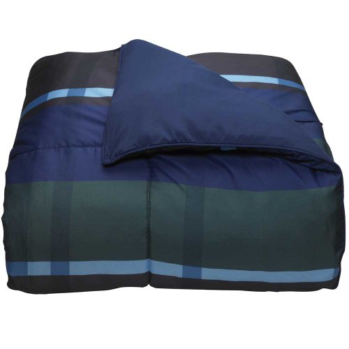 Campus Linens Hampton Plaid Navy Full XL Comforter for College Dorm Bedding