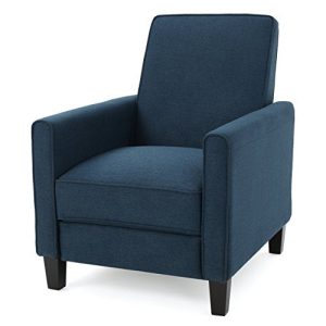 Christopher Knight Home 299934 Jeffrey Recliner Club Chair, Dimensions: 34.00D x 26.75W x 36.25H, Dark Blue