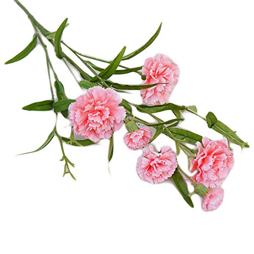 narutosak Artificial Flowers 1Pc Carnation Flower Fake Plant Home Decor Wedding Party Centerpieces - Pink
