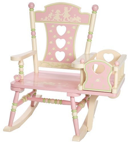 Wildkin Rock-A-My-Baby Rocking Chair, Features Attached Cradle and Classic Rocker Design, Seat Plays Rock-A-Bye Baby, Measures 23 x 23.75 x 29 Inches