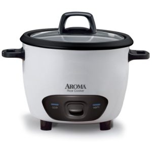 Aroma Housewares 6-Cup (Cooked)  (3-Cup UNCOOKED) Pot-Style Rice Cooker (ARC-743G)