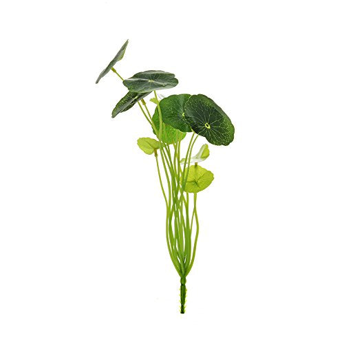 Povkeever Artificial Lotus Leaf Bouquet with 12pcs Leaves Simulation Lotus Plants Branch for Home Decoration (5 pieces)