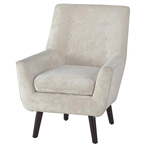 Ashley Furniture Signature Design - Zossen Accent Chair - Contemporary Style - Ivory - Tufted Back
