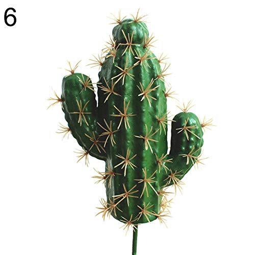 qiguch66 Artificial Flower for Decoration, 1Pc Foam Artificial Cactus Succulent Plant Bonsai Office Desk Home Party Decor? - 6#