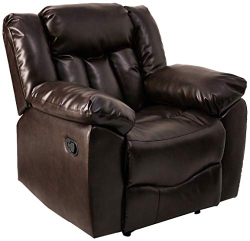 NHI Express 71006-91 James Bonded Leather Recliner, Brown,