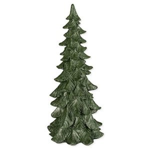 14 Inch Tall Resin Tabletop Spruce Tree Decorative Figurine