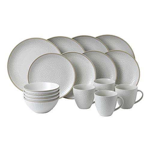 Gordon Ramsay Exclusively for Royal Doulton 40034497 Maze Grill Collection Plate, Bowl, Mug, White
