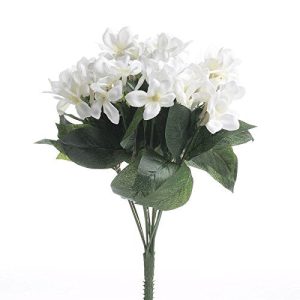 Factory Direct Craft Set of 2 Artificial Creamy White Stephanotis Floral Bushes