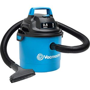Vacmaster Portable Wall Mountable Wet/Dry Vac, 2.5 Gallon, 2 HP 1-1/4 Hose (VOM205P), Blue