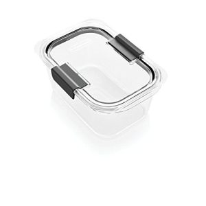 Rubbermaid Brilliance Food Storage Container, Medium Deep, 4.7 Cup, Clear 1991157