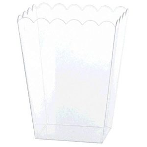 Amscan AMI 437897.86 Large Scalloped Container, Clear FBAB00DT56AZW