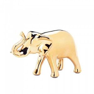 Zings & Thingz 57073988 Gold Elephant Small Figurine, Yellow