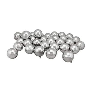 32ct Silver Splendor Shatterproof Shiny Christmas Ball Ornaments 3.25 (80mm)