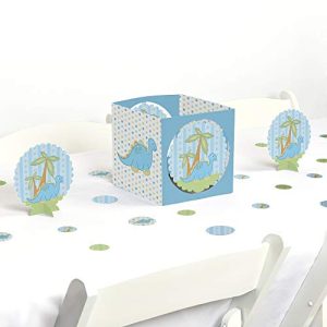 Big Dot of Happiness Baby Boy Dinosaur - Baby Shower Centerpiece & Table Decoration Kit