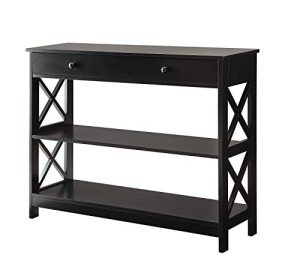 Convenience Concepts Oxford 1-Drawer Console Table, Black