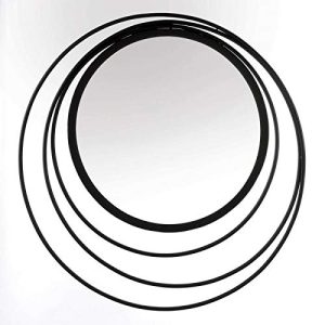 Accent Plus 10018792 Three Ring Wall Mirror, White