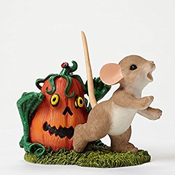 Enesco Halloween Charming Tails Pumpkin Zombie Figurine, 2.75-Inch