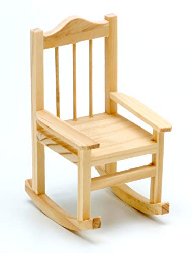 Darice 9190-305 Unfinished Wood Rocking Chair