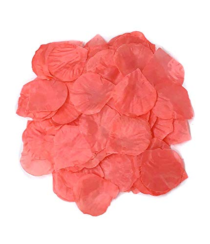 Ben Collection 300 Pieces Silk Rose Petal Wedding Decoration (Coral)
