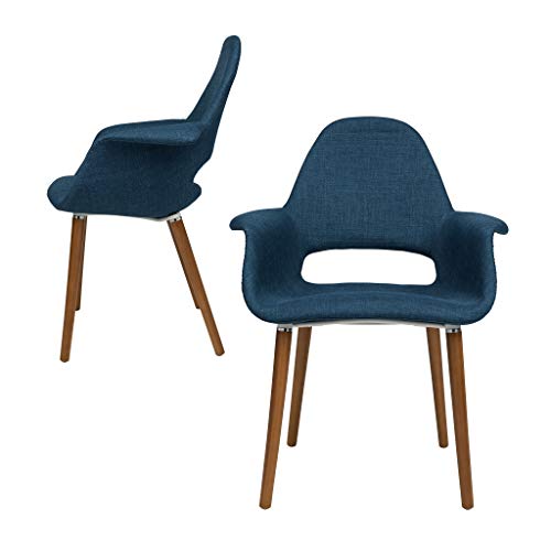 Laura Davidson Tribeca Organic Arm Chair (Blue, 2)