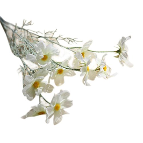 Paymenow Artificial Flowers Clearance, Silk Fake Flowers Chrysanthemu Wedding Bouquet Bridal Hydrangea Decor (White)