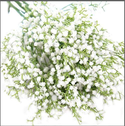 21 Classic Artificial Plastic Bushes of Gypsophila Flowers 12 Stems White Colour Flowers Real Touch Flowers Pu Flower Home Deco