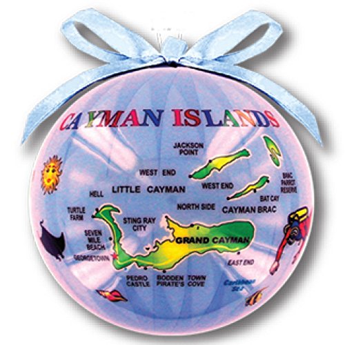 Rockin Gear Christmas Ornament Ball Decorative Assorted Tropical Islands Souvenir (Cayman Islands)