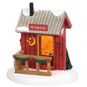 Department 56 Collections Accessories Lit Village Outhouse Figurine, 4.25, Multicolor