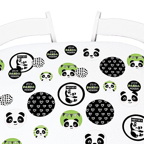 Big Dot of Happiness Party Like a Panda Bear - Baby Shower or Birthday Party Giant Circle Confetti - Party Decorations - Large Confetti 27 Count