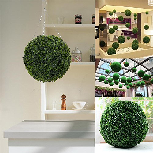 5 Tea Leaf Ball-shaped Artificial Topiary Sphere Orb Indoor Outdoor