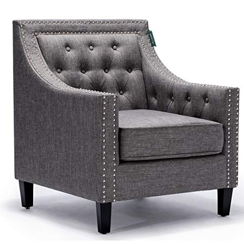 Accent Chair, Morden Fort Sofa Chair for Living Room/Bedroom/Home Decoration (Grey)