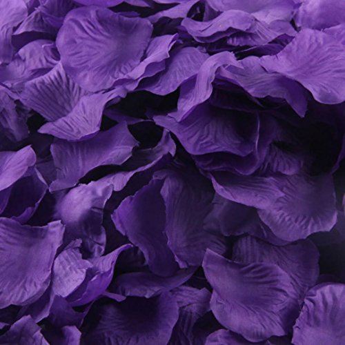 Leewos Clearance ! Decor Fake Flowers, 1000pcs Silk Rose Petals Artificial Flower Wedding Favor Bridal Shower Aisle Vase Decor Confetti 4.5cm x 4.5cm (A)