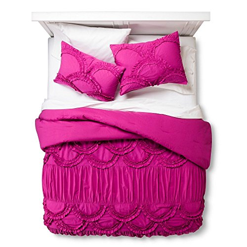 Boho Boutique Texture Comforter Set - Fuchsia (King) 16935103