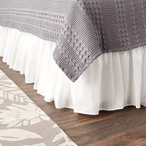 Greenland Home Fashions Cotton Voile Bedskirt, White, Queen FBAB005ER4FY6