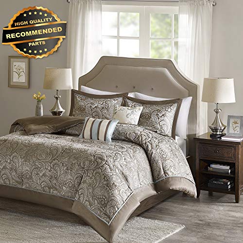 Gatton Premium New Queen Comforter Set - 5-Piece - Charlize Jacquard Comforter Set - | Style Collection Comforter-311012737