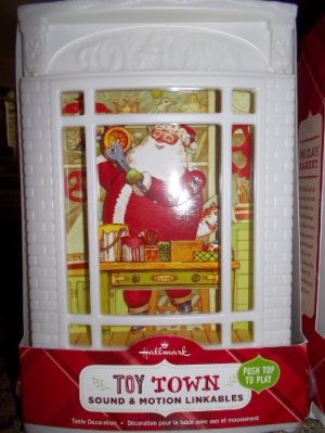 Hallmark Christmas Sound and Motion Linkables, Santa Toy Town