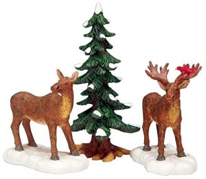 Lemax Village Collection Mr And Mrs Moose Set of 3 #32725