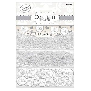 White I Do & Ring Value Confetti | Wedding and Engagement Party FBAB00XH5ODIA