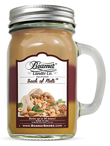Beamer Candle Co. 12oz Sack of Nuts (3 Different Scents) Scented Ultra Premium Jar Candle. 90 Hr Burn Time. USA Made FBAB00MWO0T4O