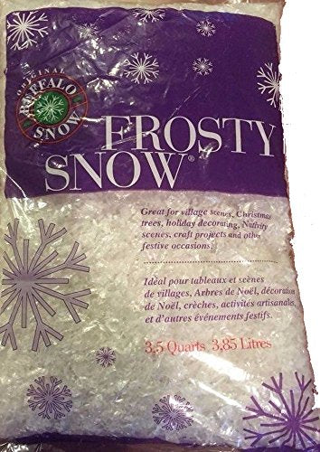 Frosty Snow Flakes Artificial Fake Snow for Crafts 3.5 Quart