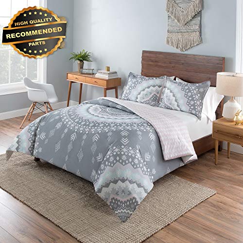 Gatton Premium New Mira Comforter Set, Full/Queen, Gray | Style Collection Comforter-311012733
